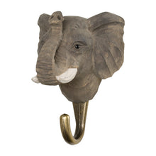 Load image into Gallery viewer, Hand Carved Wall Hook - Elephant