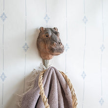 Load image into Gallery viewer, Hand Carved Wall Hook - Hippopotomus