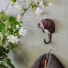 Load image into Gallery viewer, Hand Carved Wall Hook - Springer Spaniel