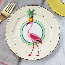 Load image into Gallery viewer, Yvonne Ellen Cake Plate 16cm - Flamingo