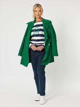 Load image into Gallery viewer, Gordon Smith Clover Stripe Top - Navy Stripe
