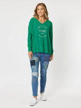 Load image into Gallery viewer, Threadz Cest La Vie Sweat - Ivy