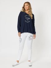 Load image into Gallery viewer, Threadz Cest La Vie Sweat - Navy