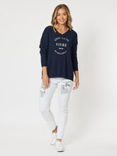 Load image into Gallery viewer, Threadz Cest La Vie Sweat - Navy