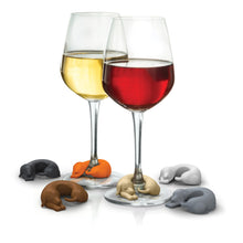 Load image into Gallery viewer, Wine Glass Markers Winer Dogs - Set of 6