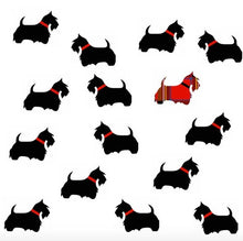 Load image into Gallery viewer, Allgifts Cotton Napkins - Scottie Dogs (set of 4)