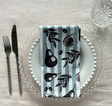 Load image into Gallery viewer, Allgifts Cotton Cloth Napkins - Fig & Pear (set of 4)