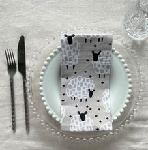 Load image into Gallery viewer, Allgifts Cotton Cloth Napkins - Sheep (Set of 4)