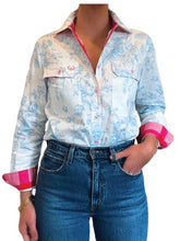 Load image into Gallery viewer, Antola Women's Full Button Cotton Shirt - Annabelle