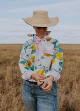 Load image into Gallery viewer, Antola Women's Half Button Cotton Shirt - Pip