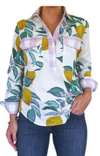 Load image into Gallery viewer, Antola Women's Half Button Cotton Shirt - Pip