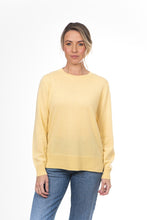 Load image into Gallery viewer, Bridge & Lord Jade Crew Neck Cashmere Jumper - Daffodil