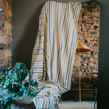Load image into Gallery viewer, Baobab Collective Waffle Throw - Lyric Candy Stripe