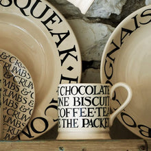 Load image into Gallery viewer, Emma Bridgewater 1/2 Pint Mug - Black Toast All Over Writing