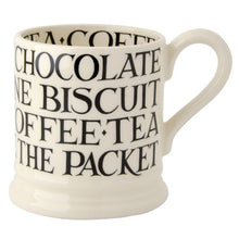 Load image into Gallery viewer, Emma Bridgewater 1/2 Pint Mug - Black Toast All Over Writing