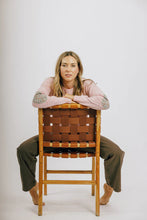 Load image into Gallery viewer, Bow & Arrow Swing Crew Knit w Katie & Millie - Baby Pink