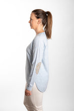 Load image into Gallery viewer, Bow & Arrow Swing Crew Knit w Katie & Millie - Baby Blue