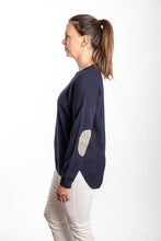 Load image into Gallery viewer, Bow & Arrow Swing Crew Knit w Katie & Millie - Navy