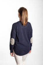 Load image into Gallery viewer, Bow & Arrow Swing Crew Knit w Katie & Millie - Navy
