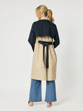 Load image into Gallery viewer, Womens Trench Coat in Natural/Navy by Gordon Smith