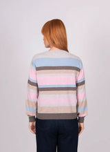 Load image into Gallery viewer, Bridge & Lord Wool/Cashmere Stripe Jumper - Pastels