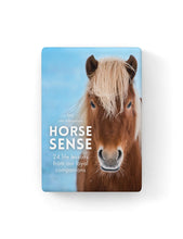 Load image into Gallery viewer, 24 Animal Affirmation Cards & Stand - Horse Sense
