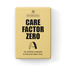 Load image into Gallery viewer, 24 Card Pack - "Care Factor Zero"