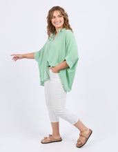Load image into Gallery viewer, ELM Luna Shirt - Green & White Stripe