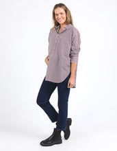 Load image into Gallery viewer, ELM Lila Stripe Shirt - Merlot