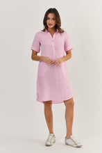 Load image into Gallery viewer, Enveloppe S/S Linen Dress - Soft Pink