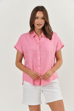Load image into Gallery viewer, Enveloppe S/S Linen Shirt - Rose Pink