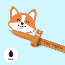Load image into Gallery viewer, Legami Erasable Gel Pen - Black Ink - Corgi