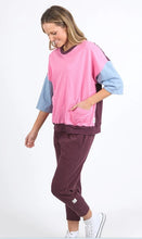Load image into Gallery viewer, ELM Mazie Colour Block Sweat - Geranium