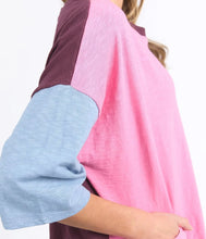 Load image into Gallery viewer, ELM Mazie Colour Block Sweat - Geranium