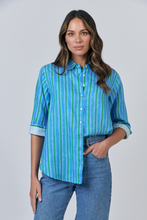 Load image into Gallery viewer, Enveloppe L/S Linen Shirt - Rayure Sapin