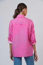Load image into Gallery viewer, Enveloppe Cotton Shirt - Rayure Framboise