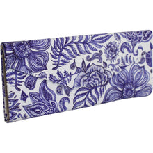 Load image into Gallery viewer, Foldable Glasses Case with a Blue Floral Print