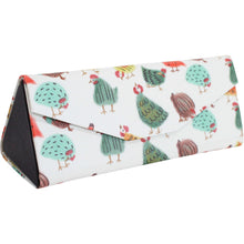 Load image into Gallery viewer, Foldable Glasses Case with a Bright Chicken Print