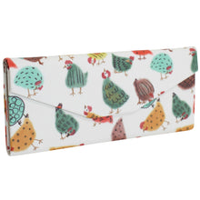 Load image into Gallery viewer, Foldable Glasses Case with a Bright Chicken Print