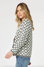 Load image into Gallery viewer, Gordon Smith Clover Cardigan - Ivory/black