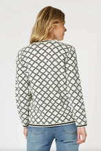 Load image into Gallery viewer, Gordon Smith Clover Cardigan - Ivory/black