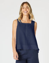 Load image into Gallery viewer, Gordon Smith Miley Lino Cami - Navy