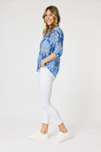 Load image into Gallery viewer, Gordon Smith Marine Print Shirt - Blue