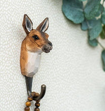 Load image into Gallery viewer, Hand Carved Wall Hook - Kangaroo