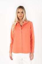 Load image into Gallery viewer, Humidity Boyfriend Shirt - Coral