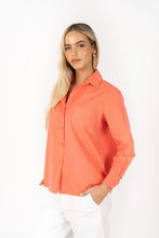 Load image into Gallery viewer, Humidity Boyfriend Shirt - Coral