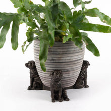 Load image into Gallery viewer, Potty Feet - Antique Bronze Staffordshire Bull Terrier (Set of 3)