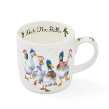 Load image into Gallery viewer, Royal Worcester Wrendale Fine Bone China Mug - Duck the Halls