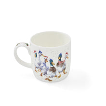 Load image into Gallery viewer, Royal Worcester Wrendale Fine Bone China Mug - Duck the Halls
