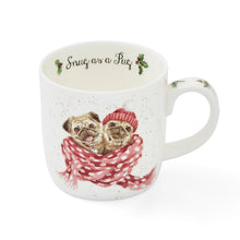 Load image into Gallery viewer, Royal Worcester Wrendale Fine Bone China Mug - Snug as a Pug